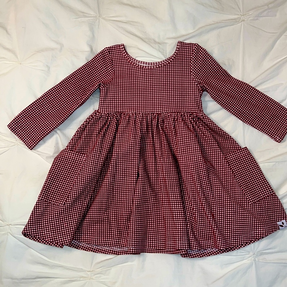 NWOT, never worn, Sweet Honey, 4T, Holiday plaid flare dress